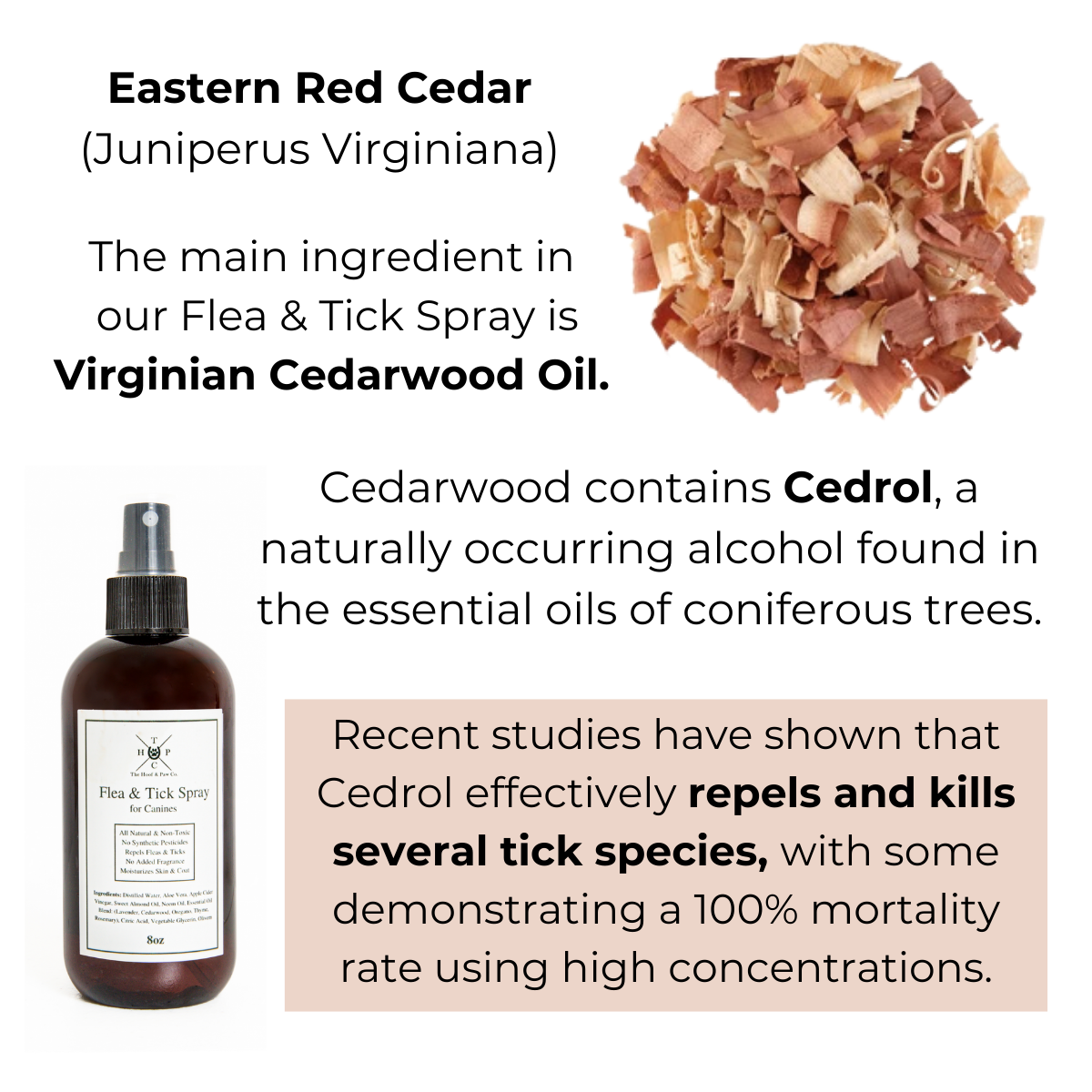 All Natural Flea & Tick Spray - For Dogs (8oz or 16oz)